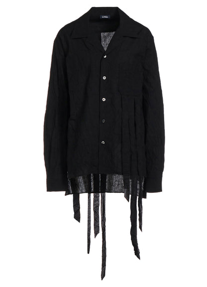 WASHER TYPEWRITER FRINGE SHIRT