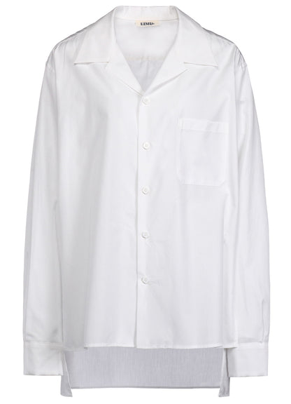 100/2 BROAD COTTON OPEN COLLAR SHIRT