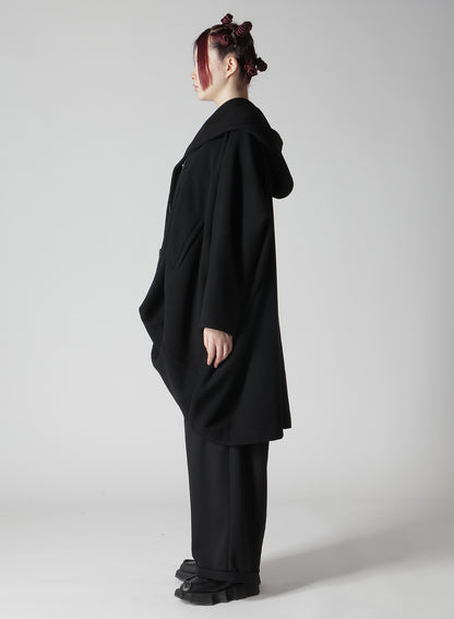 WOOL MOSSER FRONT COCOON COAT