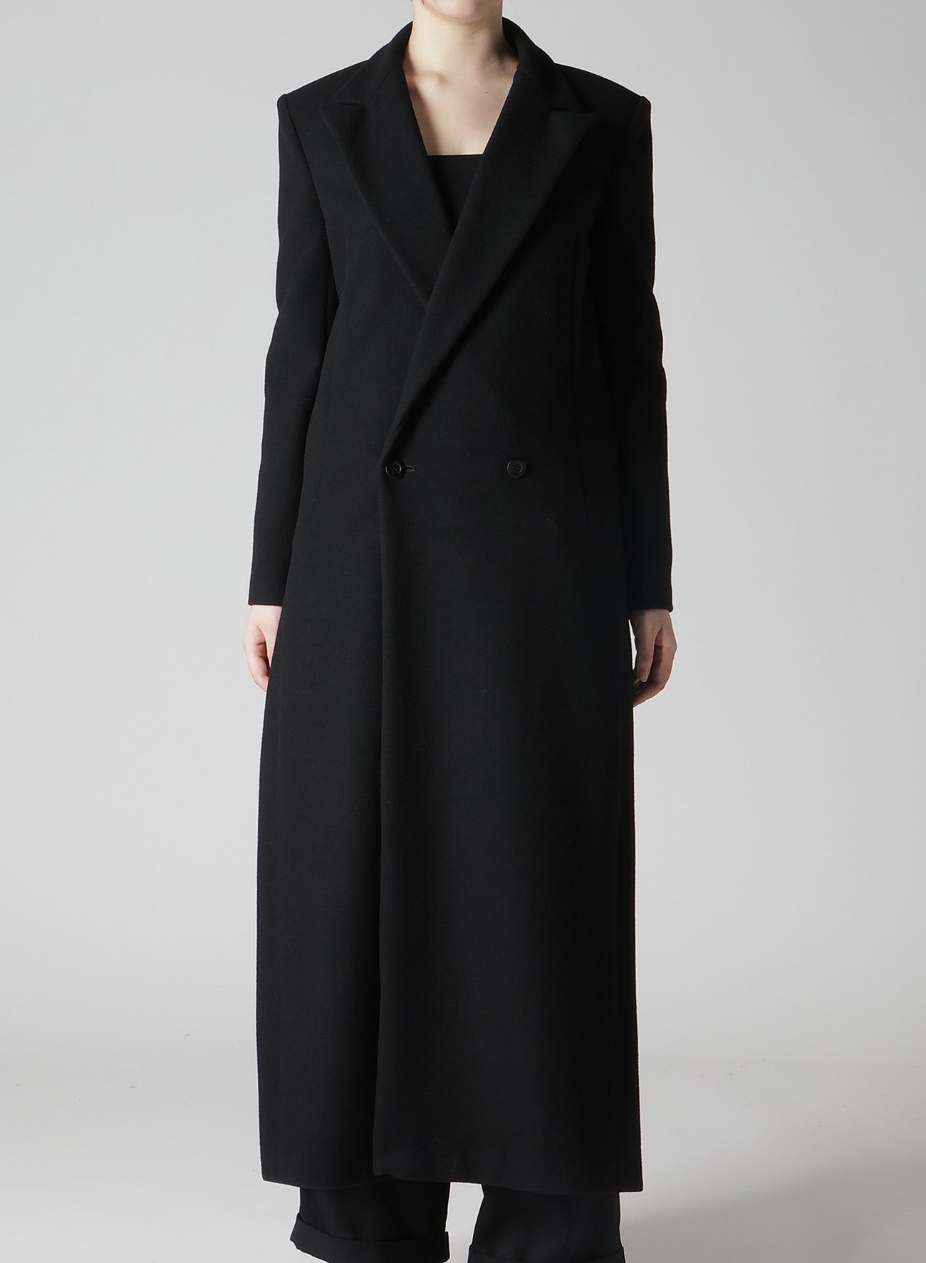 WOOL MOSSER LONG SLIT COAT