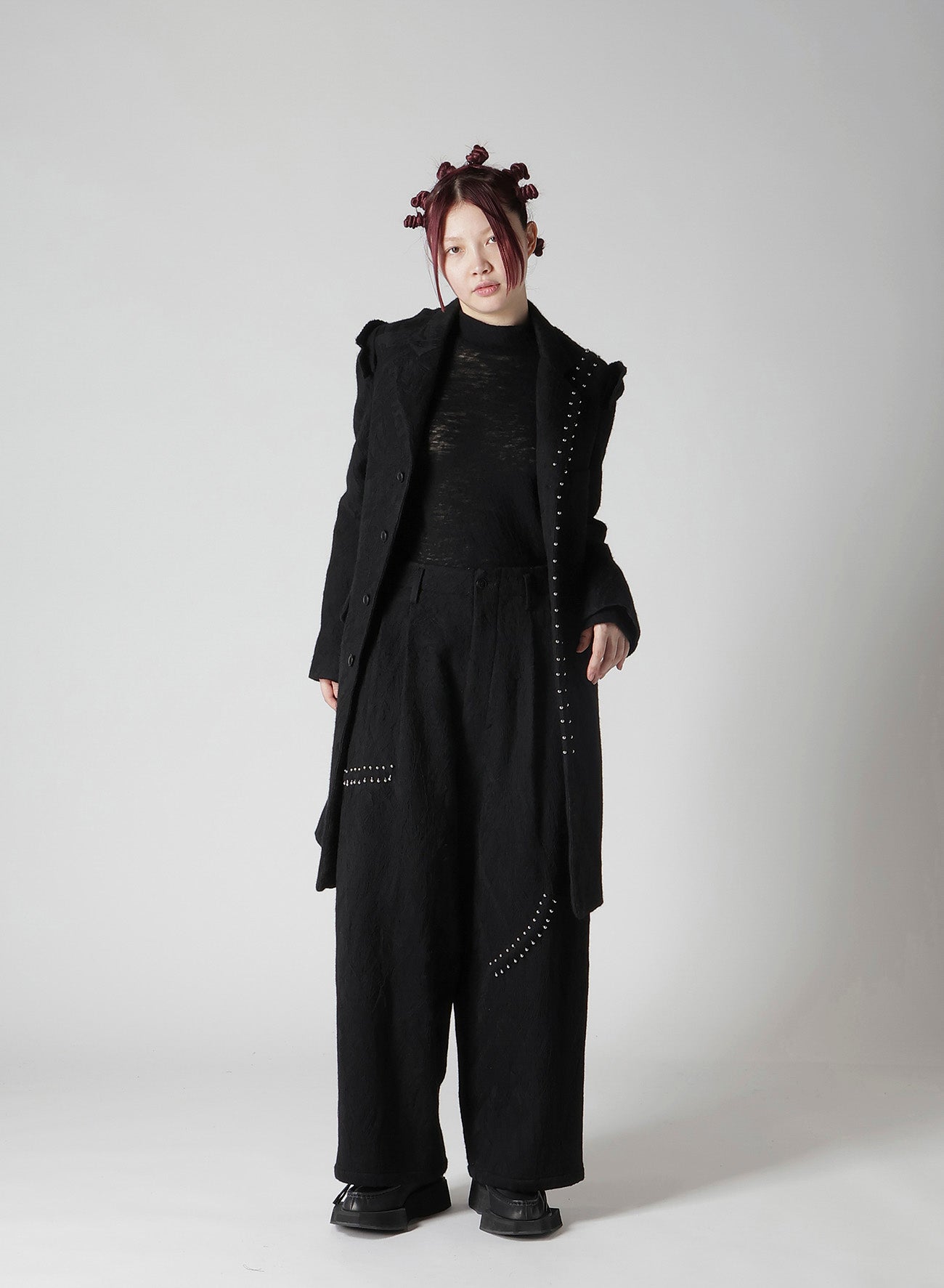 SKEIN NEEDLE TAILORED COAT