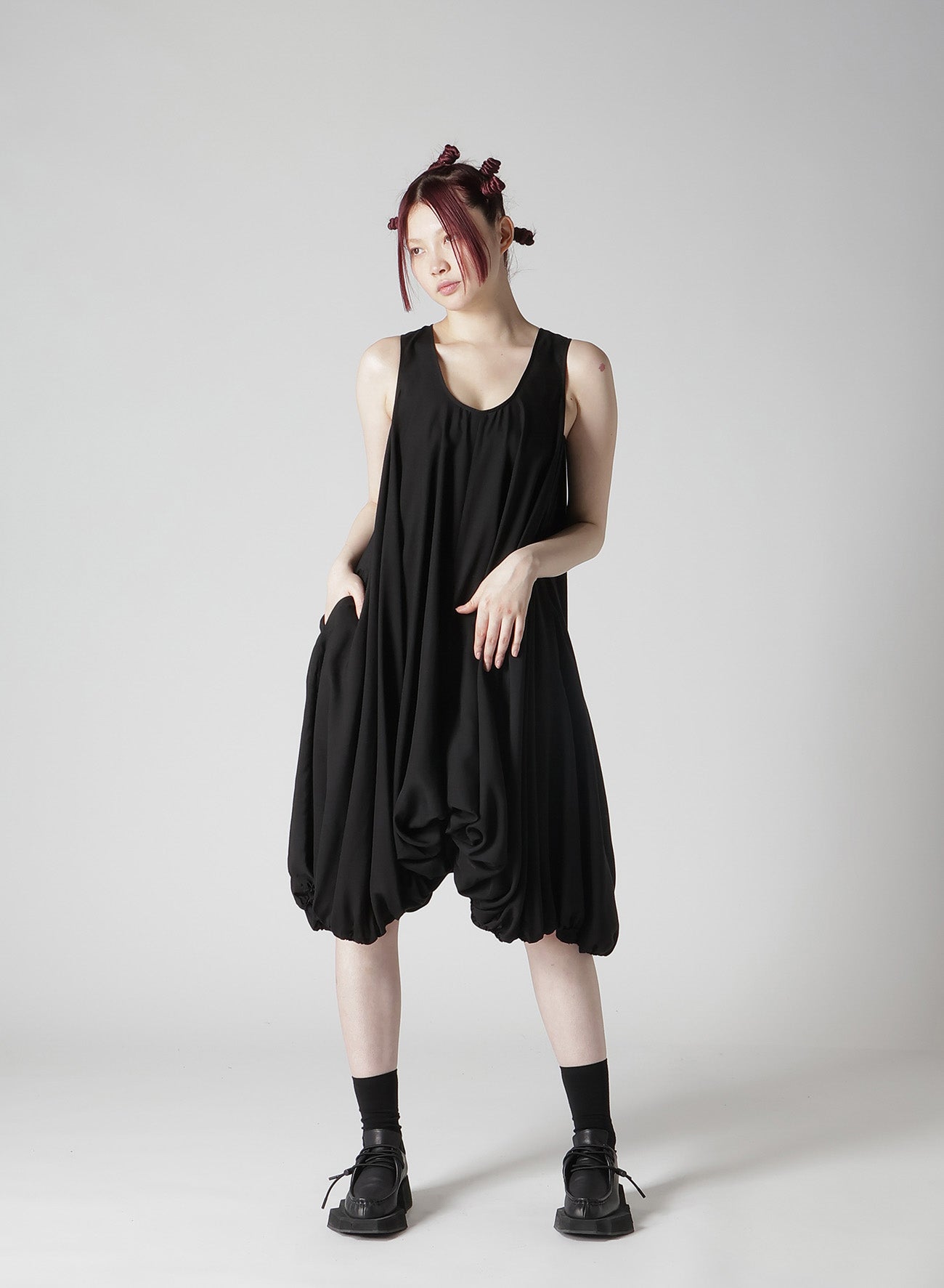 POPLIN BALLOON DRESS