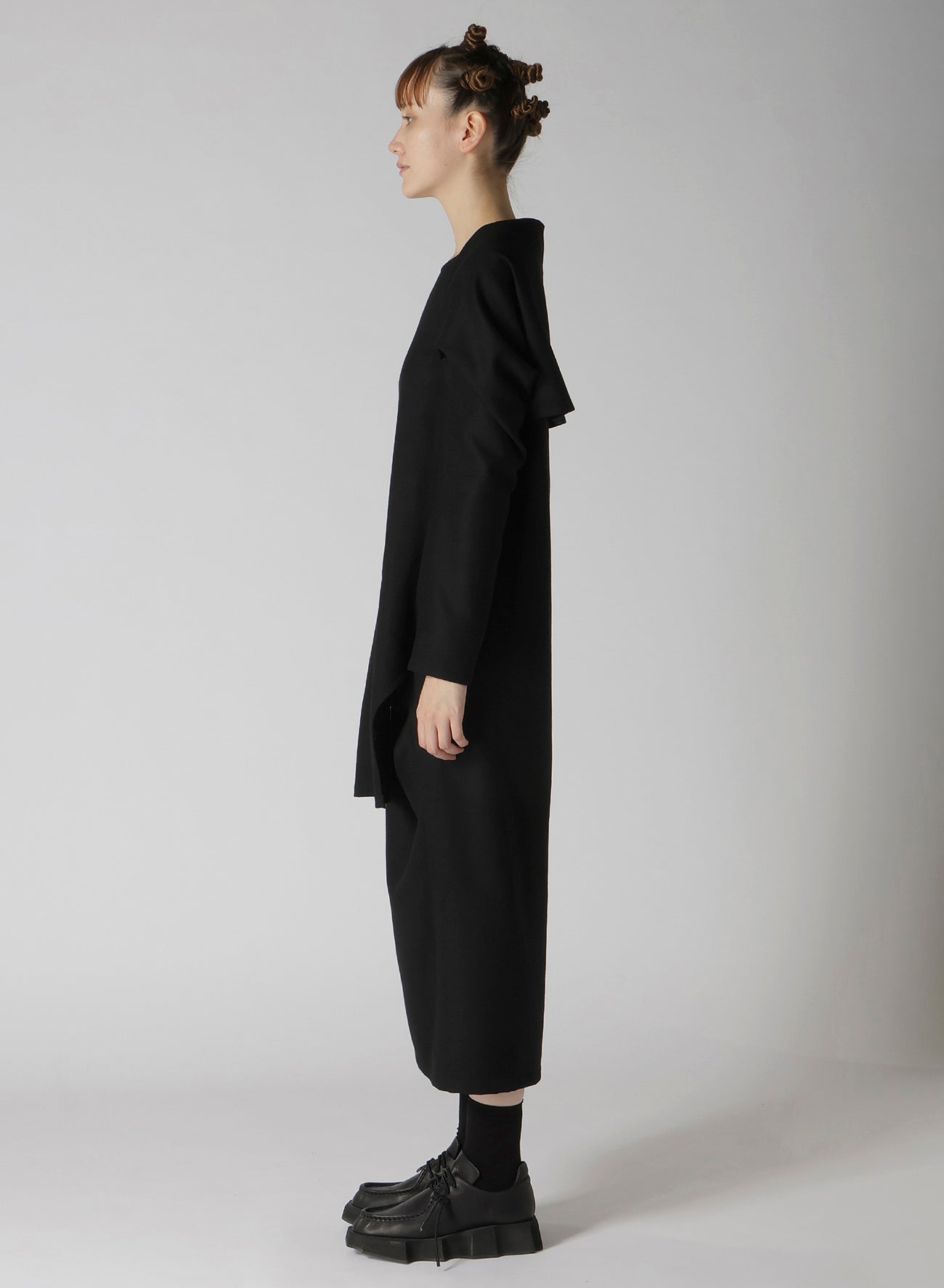 MILLING SERGE TUCKED SLV DRESS