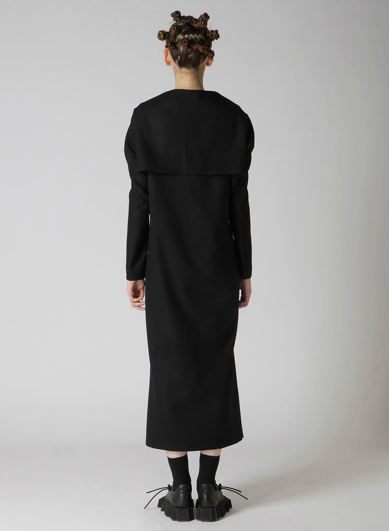 MILLING SERGE TUCKED SLV DRESS