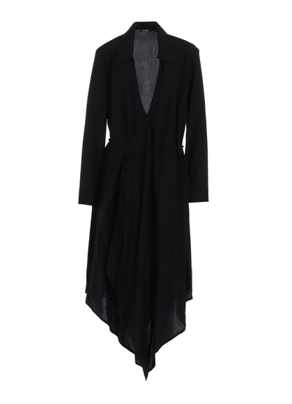 POPLIN WRAP DRESS