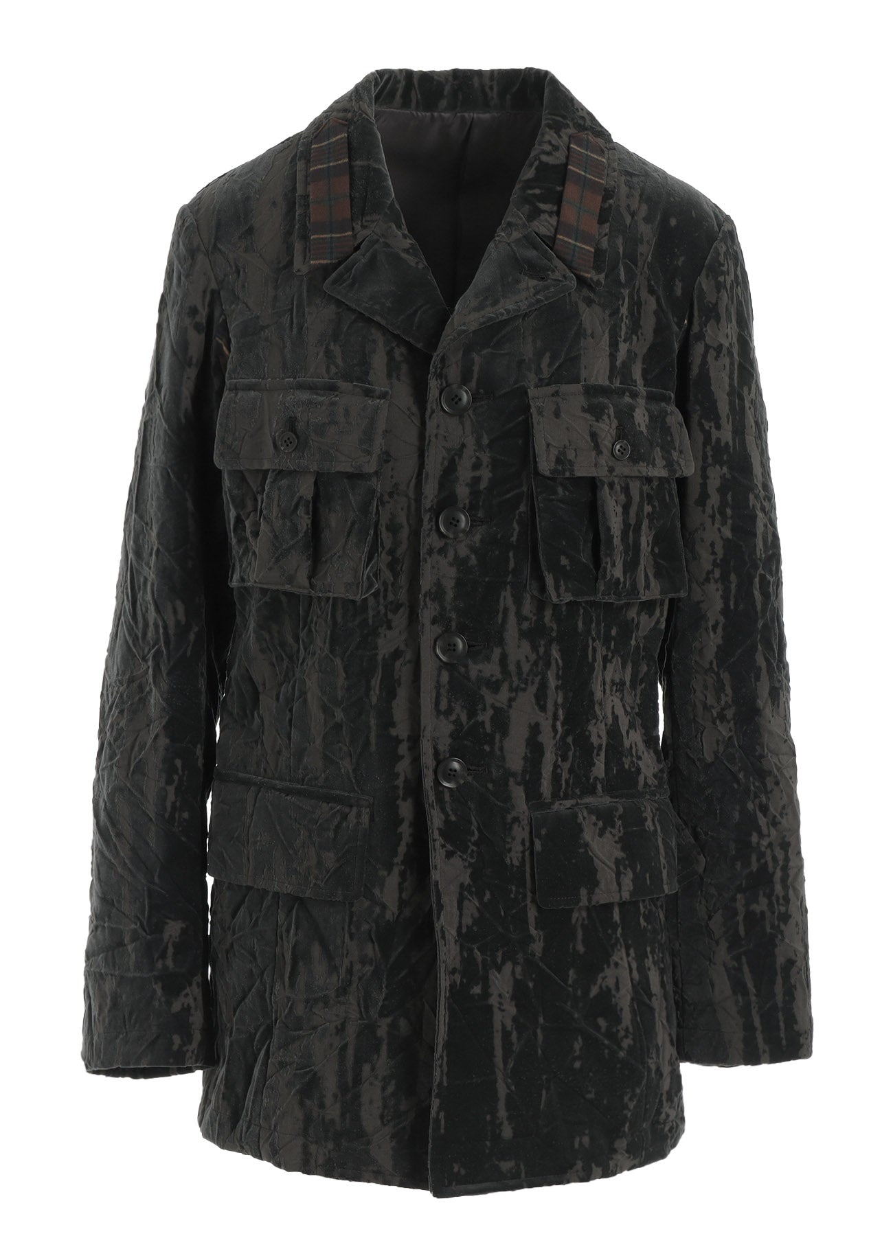 GRUNGE VELVET ARMY JACKET