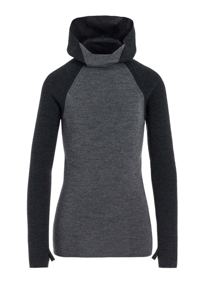 STANDARD WOOL WOSHABLE PLAIN STITCH SIDE HOODED KNITWEAR