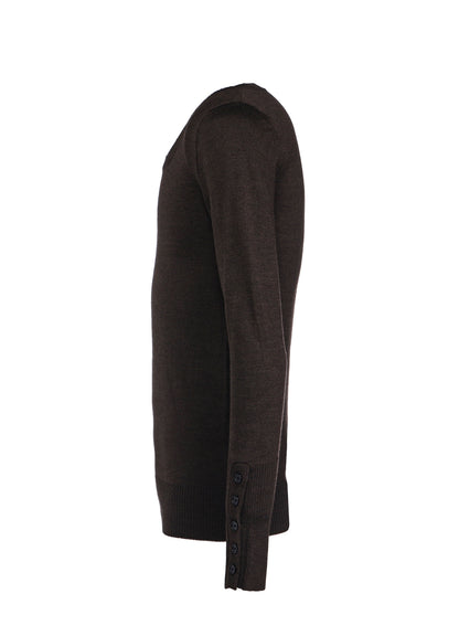 STANDARD SOFT WOOL WOSHABLE PLAIN STITCH SIDE SWEATER