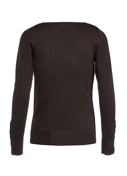 STANDARD SOFT WOOL WOSHABLE PLAIN STITCH SIDE SWEATER