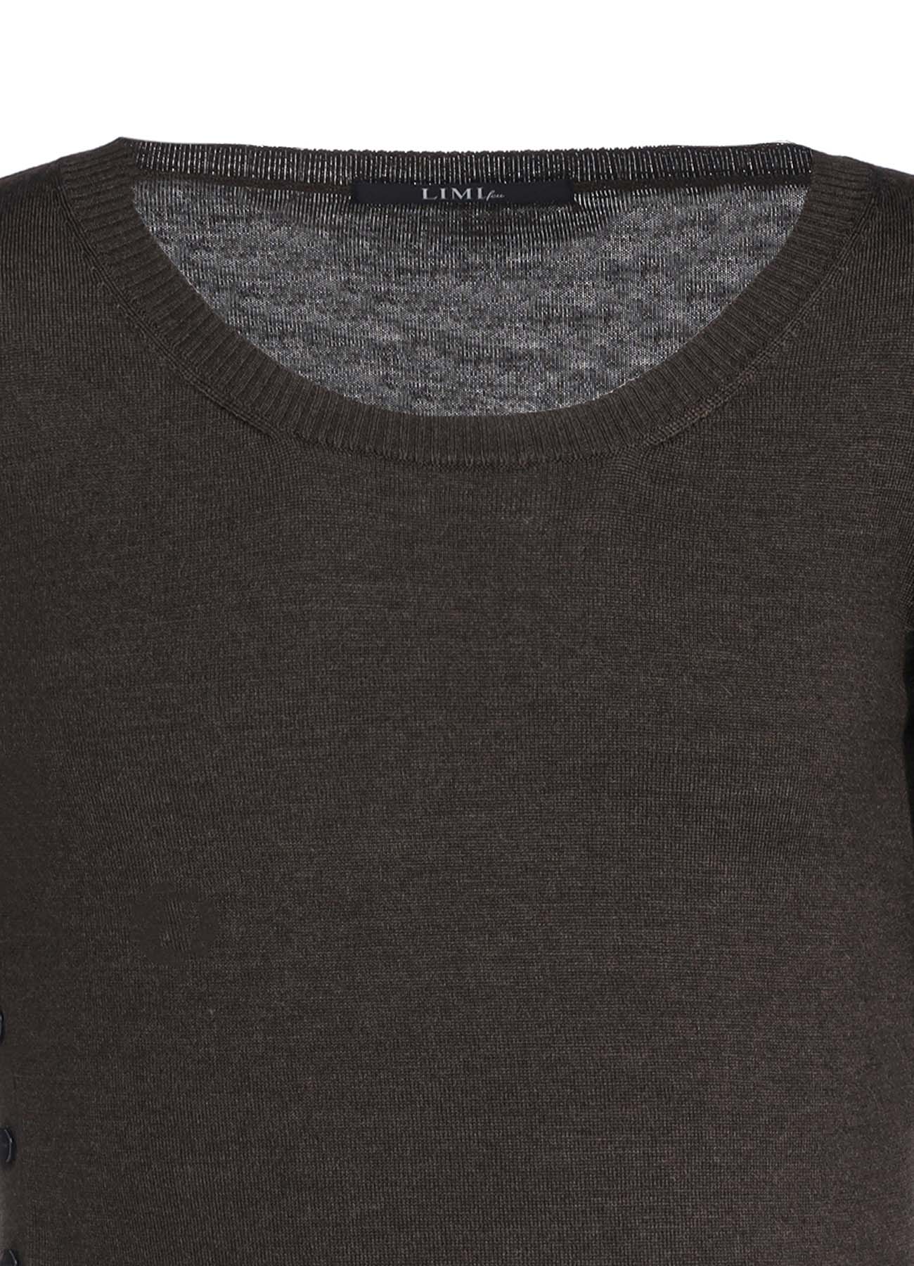 STANDARD SOFT WOOL WOSHABLE PLAIN STITCH SIDE SWEATER