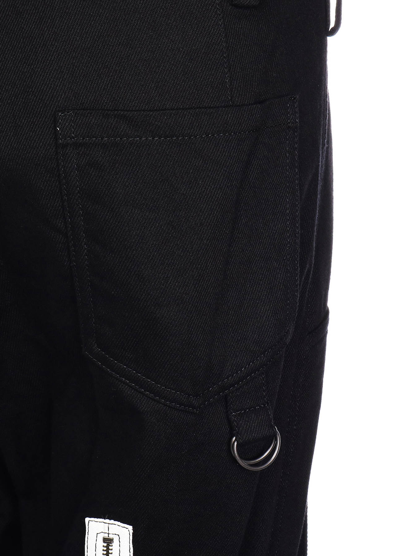 COTTON DRILL STRAP DETAIL PANTS