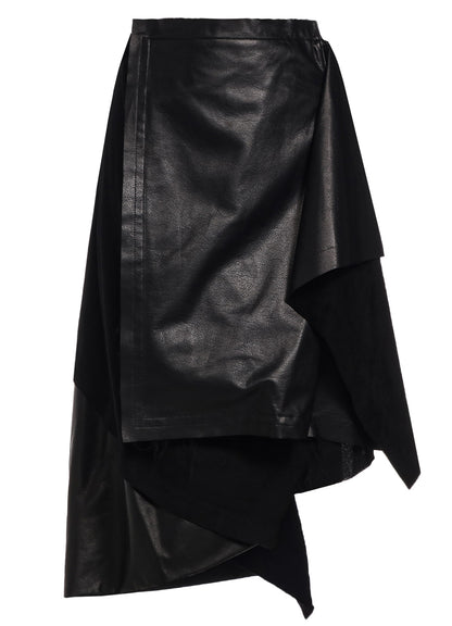 LIGHT SERGE PANELED SKIRT