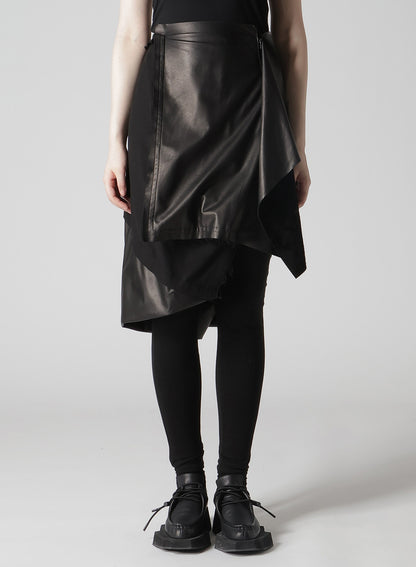 LIGHT SERGE PANELED SKIRT