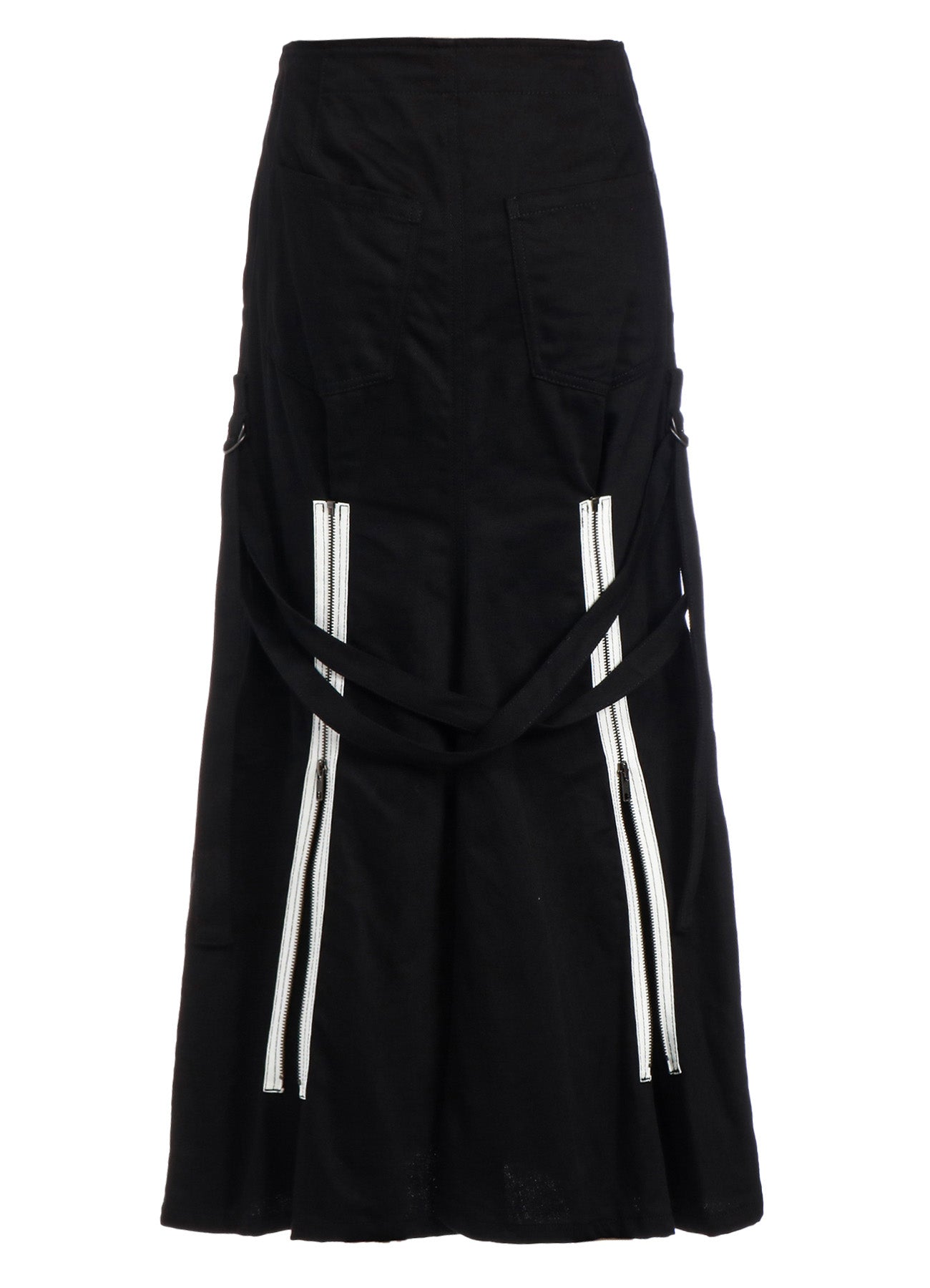 COTTON DRILL STRAP DETAIL SKIRT THE SHOP YOHJI YAMAMOTO