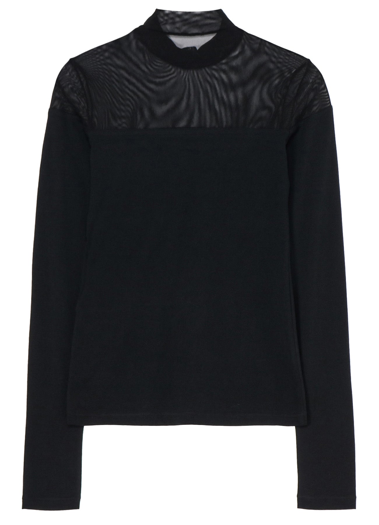 PANELED HIGH NECK PULLOVER