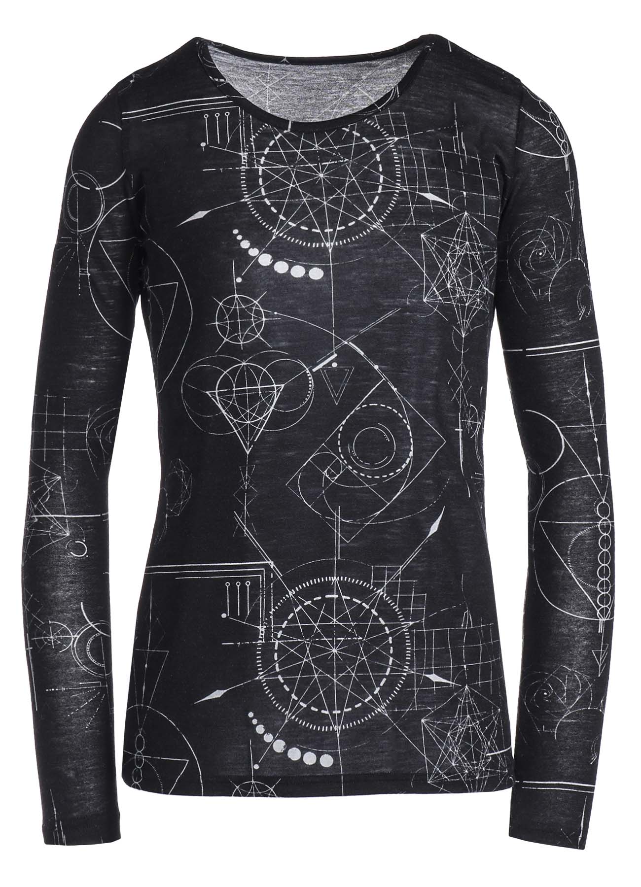 TATTOO PRINT LONG T-SHIRT