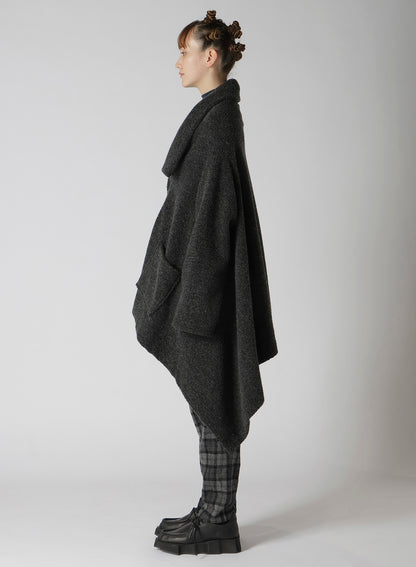 SHEEP PILE LONG JERSEY COAT