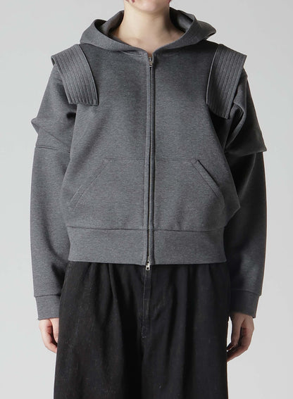 DOUBLE KNIT SHOULDER POCKET PARKA