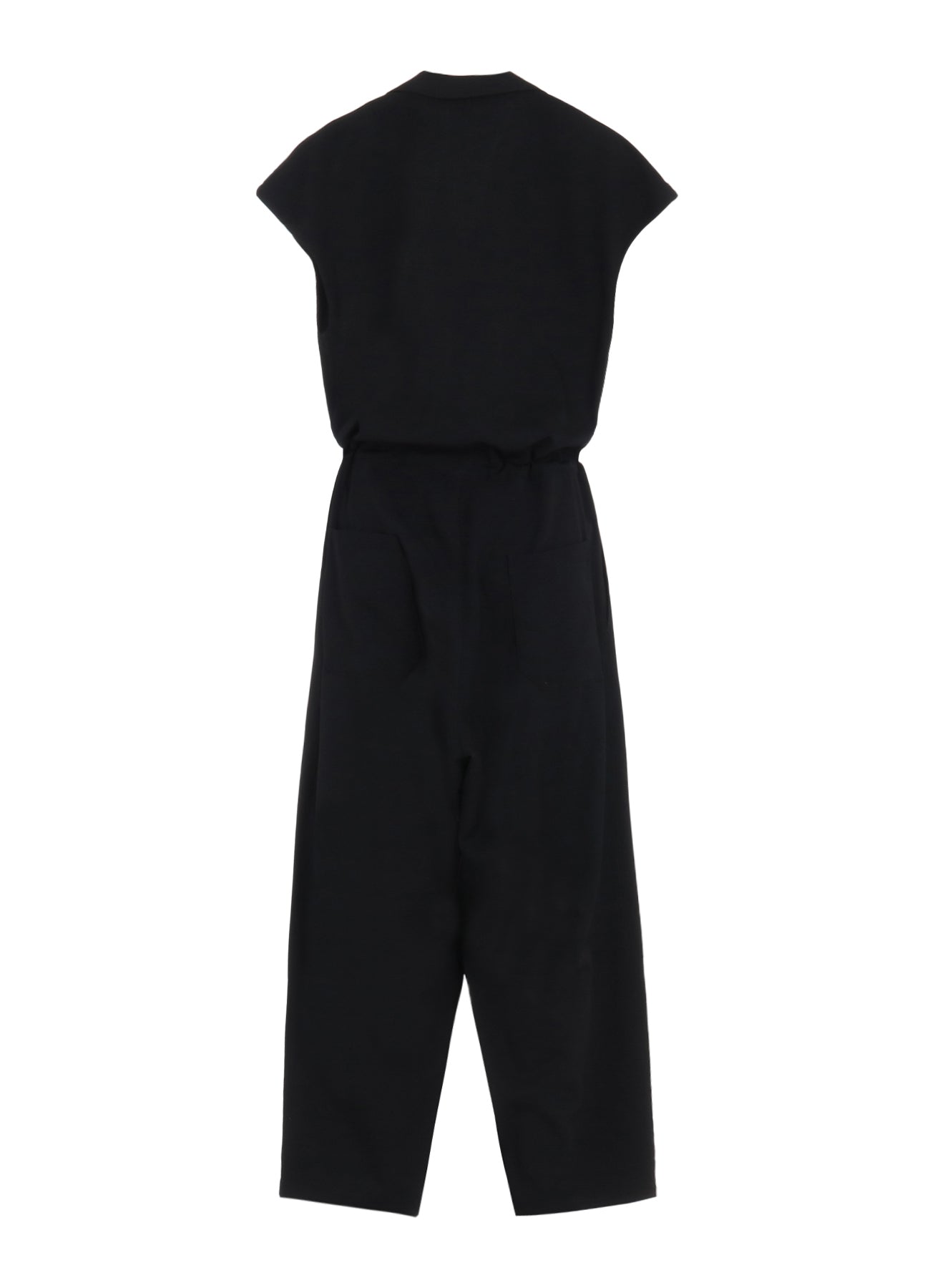 WOOL GABARDINE OPEN COLLOR OVERALLS