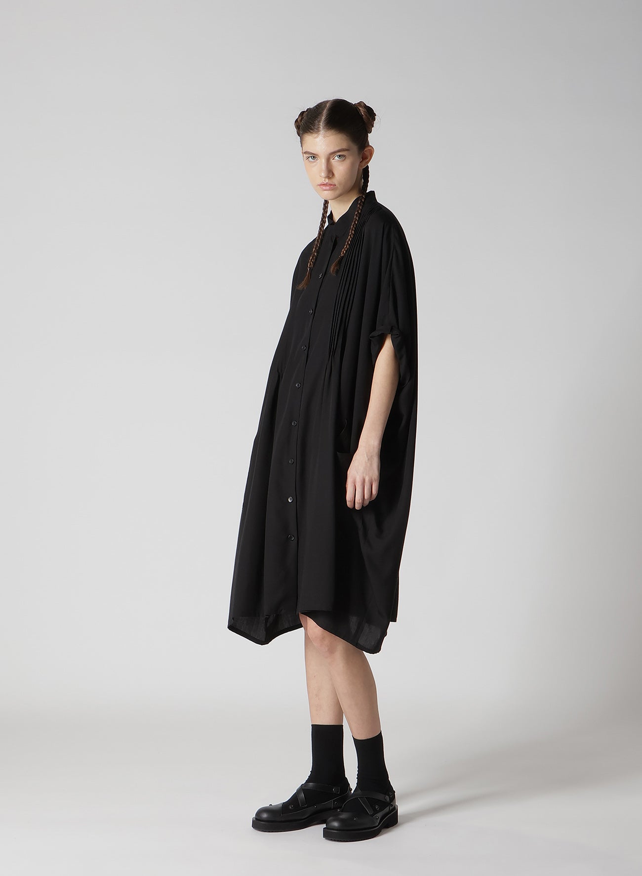 【12/13 10:00(JST) Release】POPLIN PINTUCK DRESS