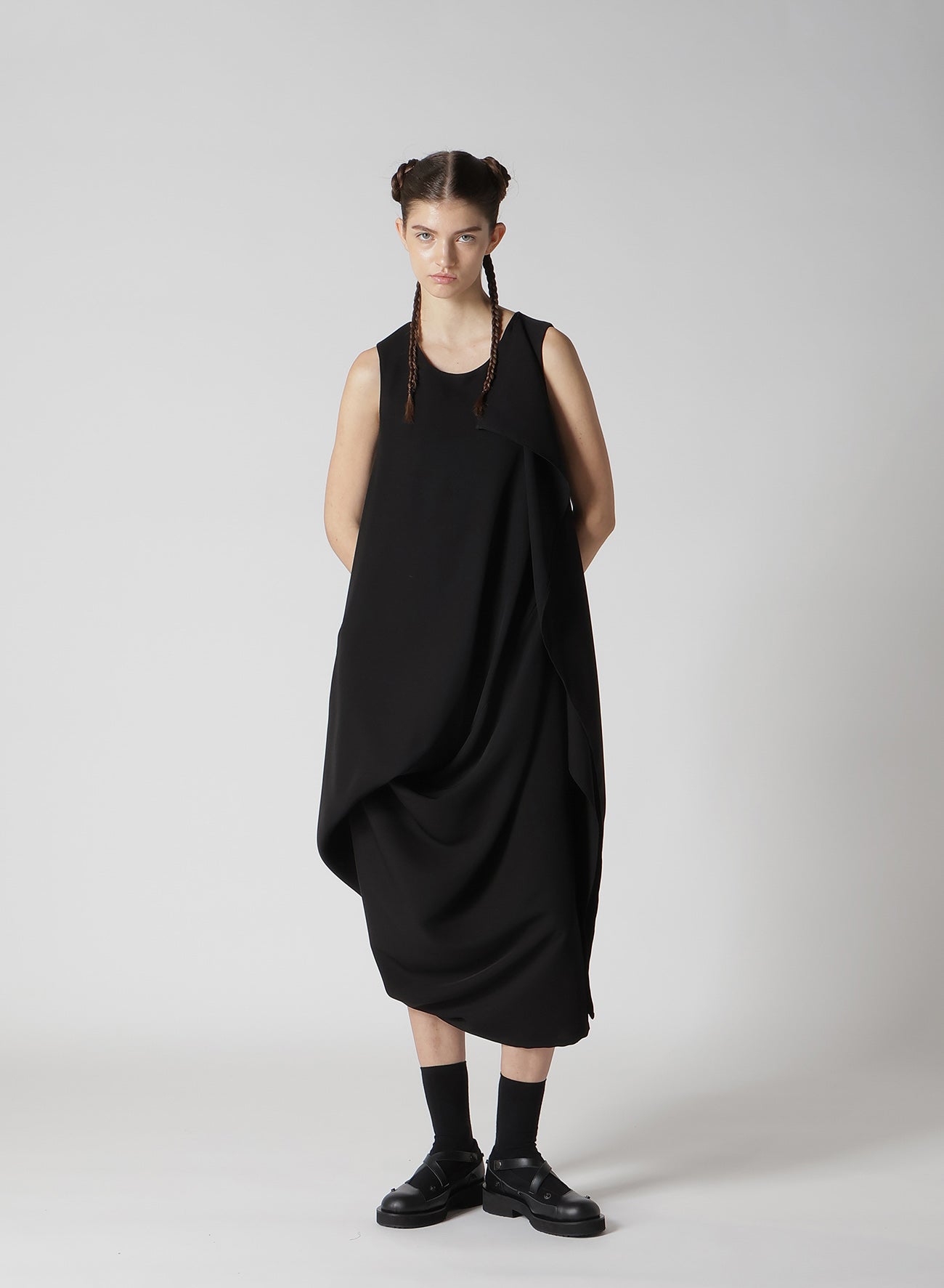 【12/13 10:00(JST) Release】DOUBLE SATIN DRAPING DRESS