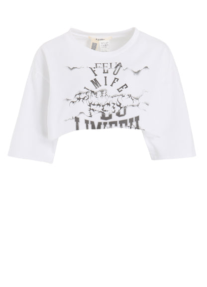 LOGO COLLAGE PRINTED LAYERED SEPARATE LONG SLEEVE T-SHIRT