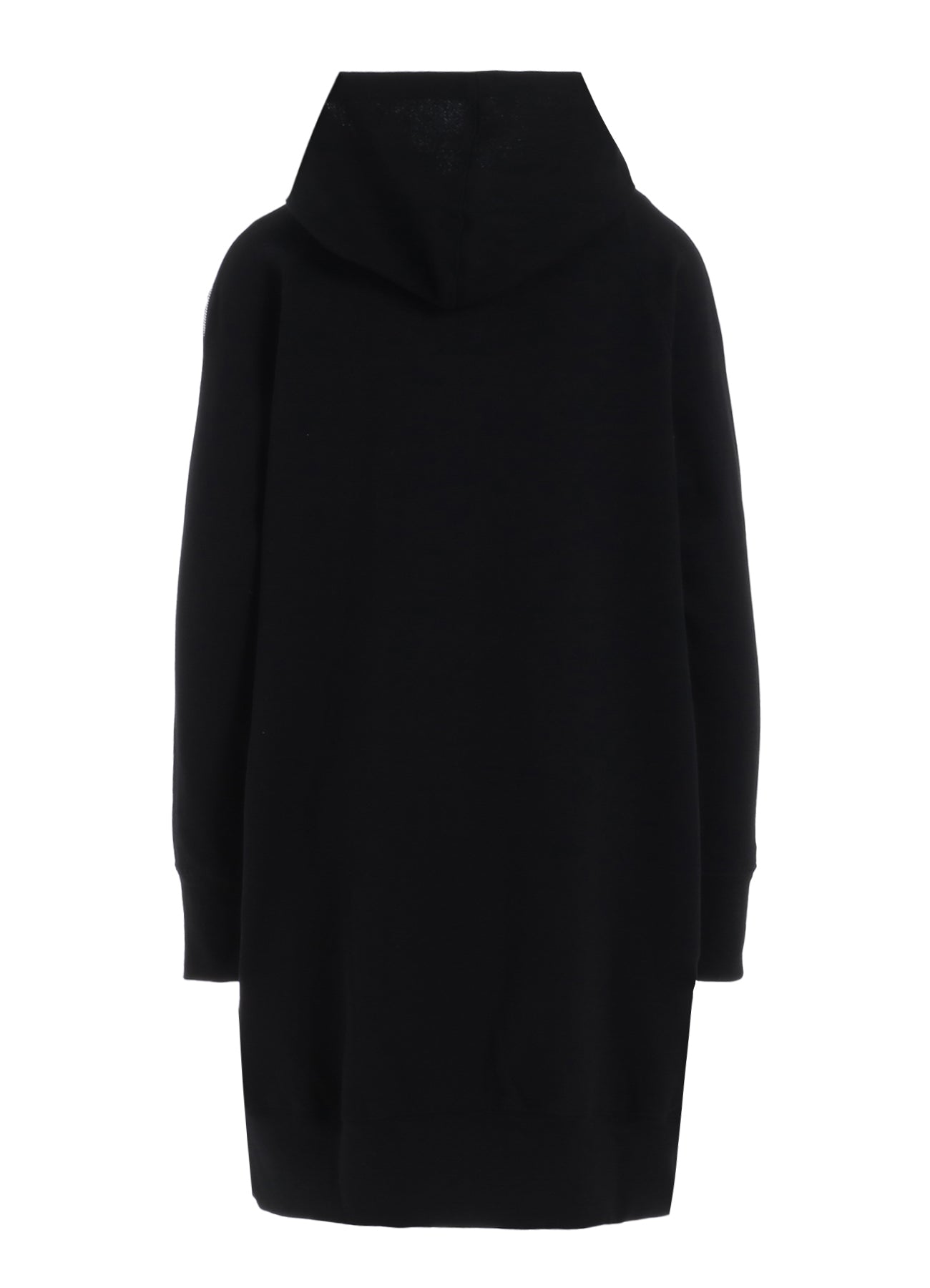 SHORT FLEECE LINING ZIP SLEEVE LONG HOODIE