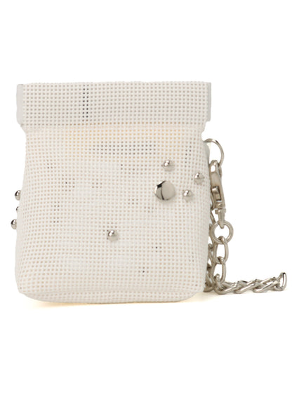 MICRO MESH DOT STUDS POUCH S