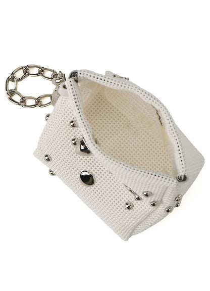 MICRO MESH DOT STUDS POUCH S