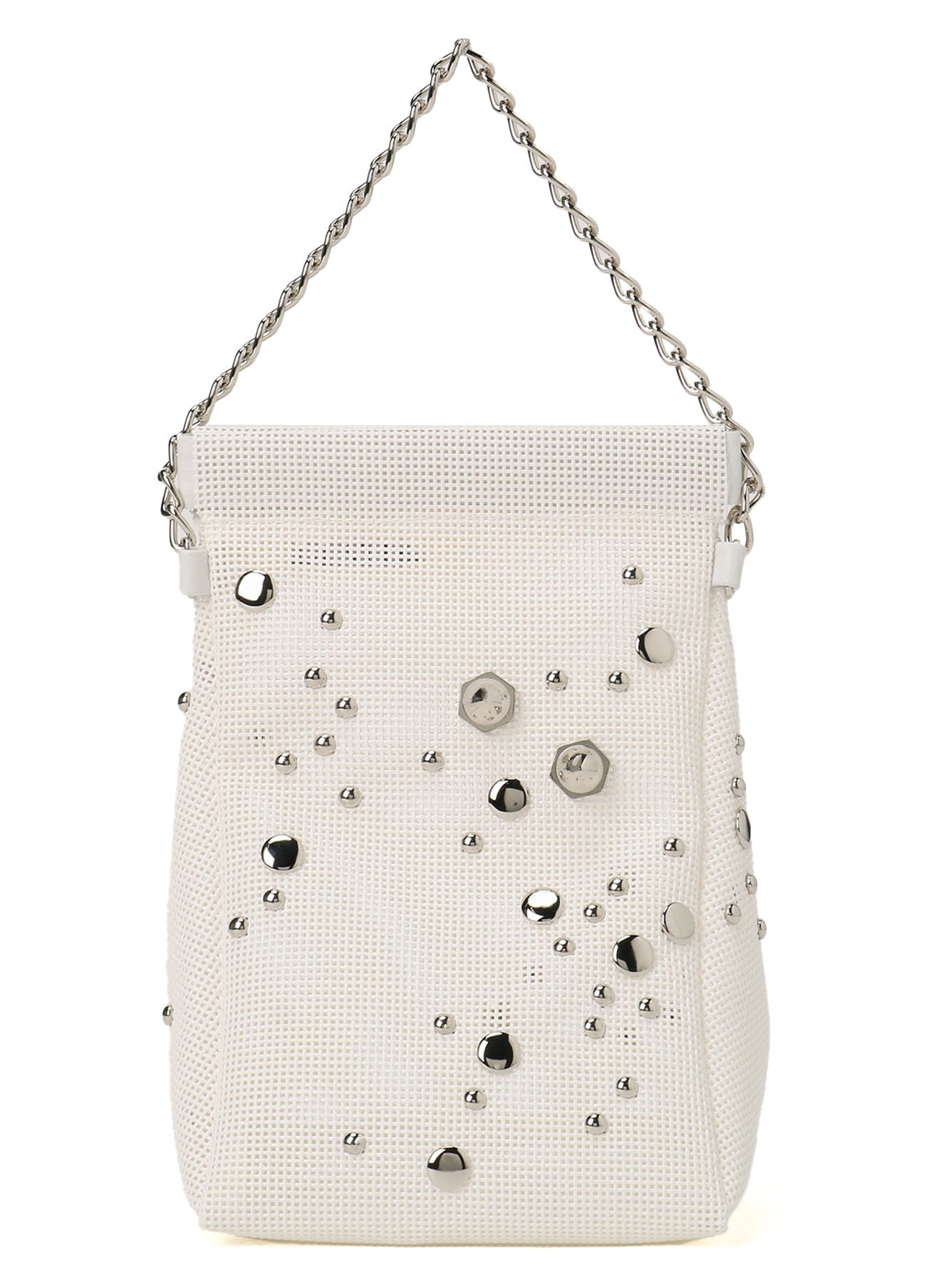 MICRO MESH DOT STUDS POUCH L