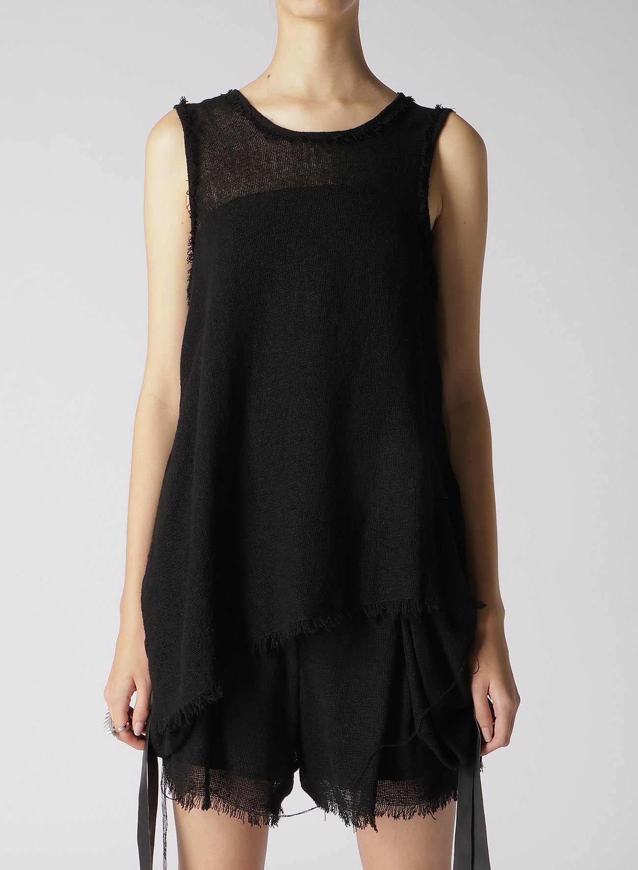 LENO SLEEVELESS BLOUSE