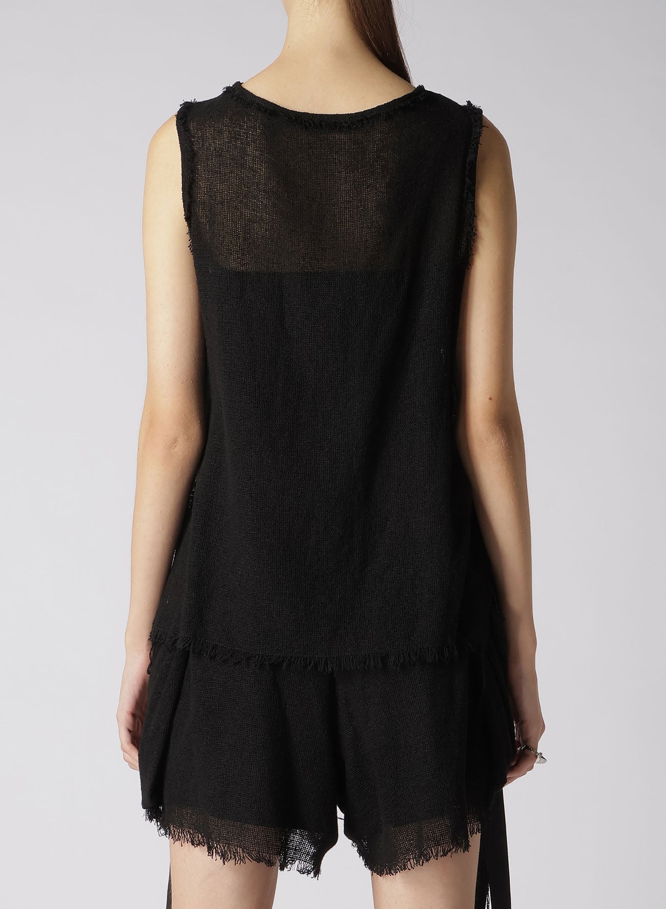 LENO SLEEVELESS BLOUSE