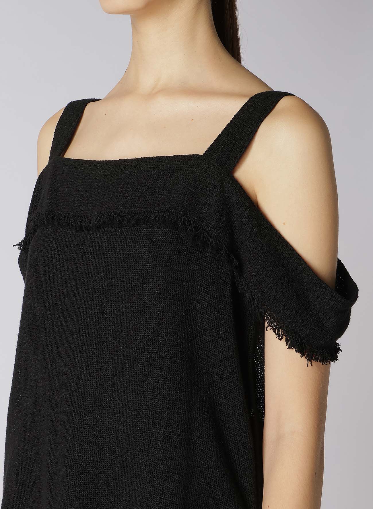 LENO SHOULDER STRAP BLOUSE