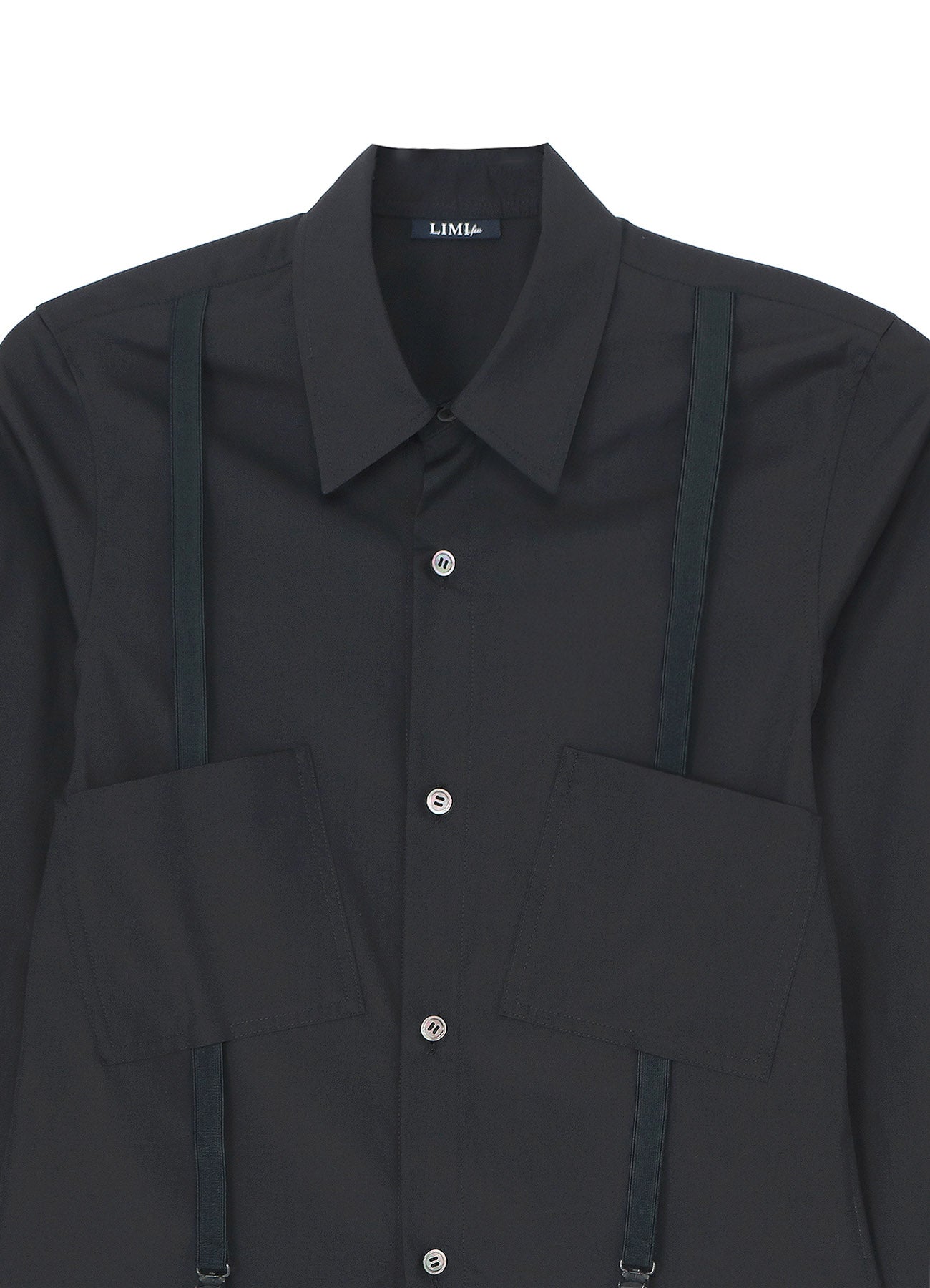 100/2 BROAD COTTON SHIRT WITH SUSPENDERS