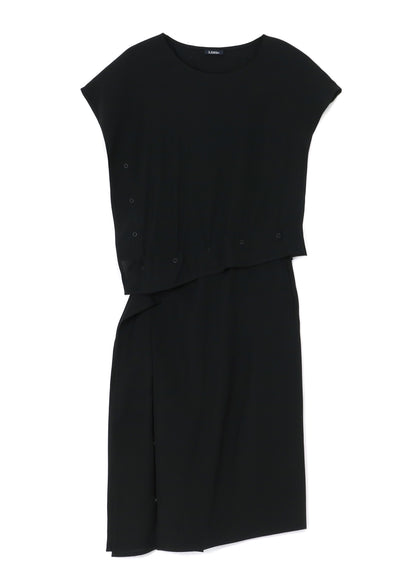 POPLIN SNAP BUTTON DRESS