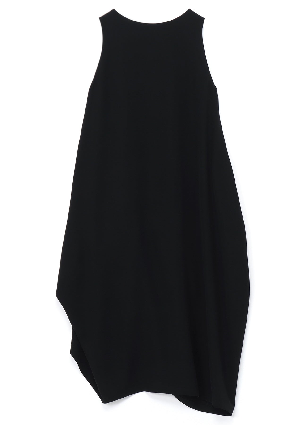 DOUBLE SATIN POCKETED PLEATS DRESS