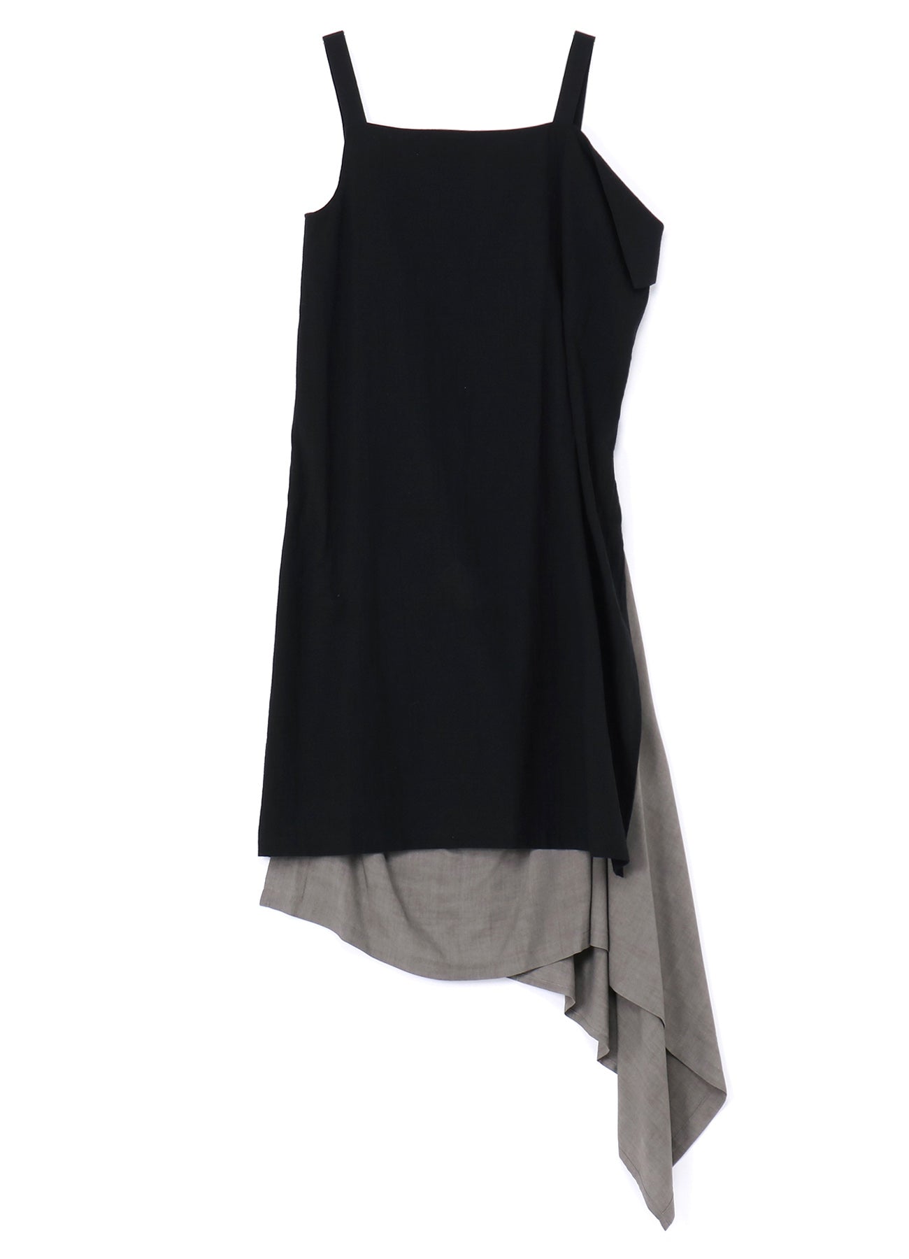 SUMI INK DYE ASYMMETRIC DRESS WITH PIN