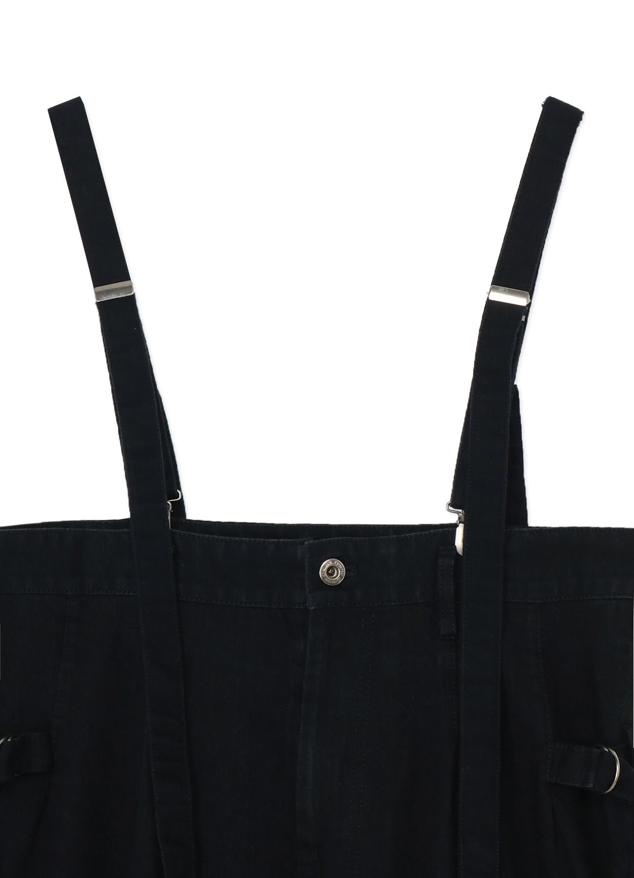 RIPPED DENIM SUSPENDERS OVERALL