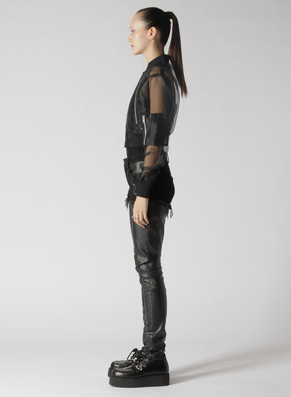 ORGANDY SHORT BLOUSON