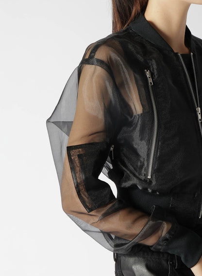 ORGANDY SHORT BLOUSON