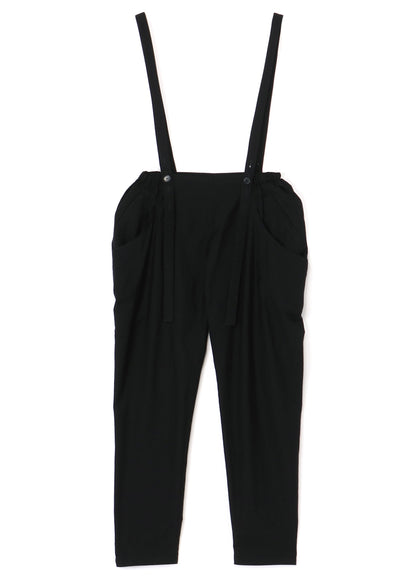 COTTON SERGE PANTS WITH SUSPENDERS