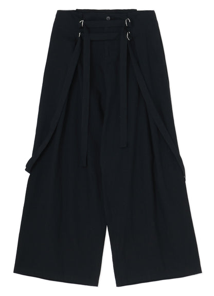 6oz DENIM HANGING STRAP WIDE PANTS