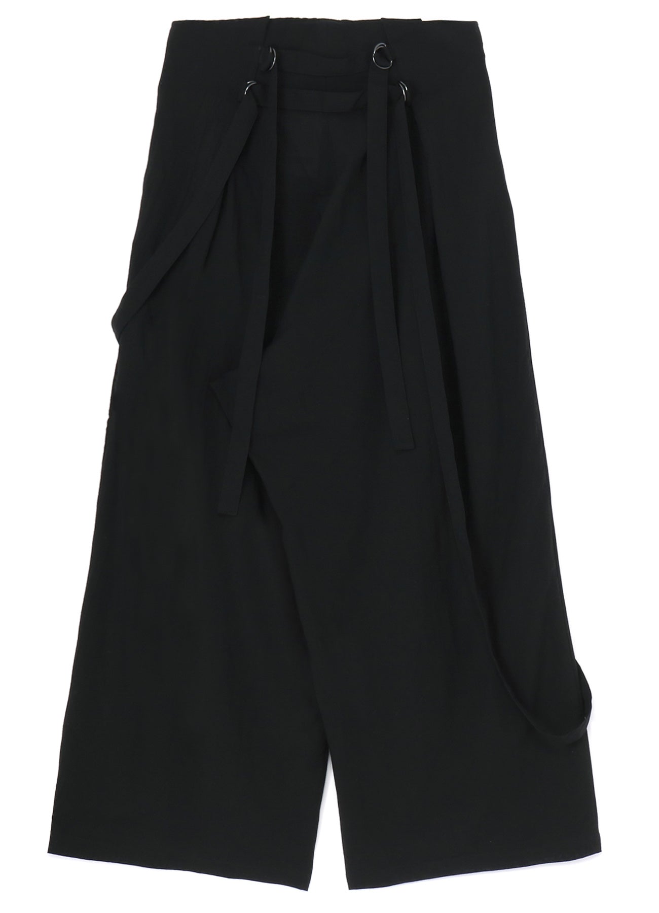 COTTON TENCEL LAWN HANGING STRAP WIDE PANTS