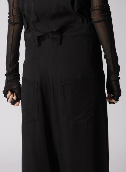 RAYON SATIN WAIST STRING PANTS