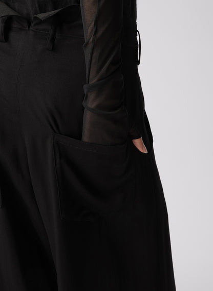 RAYON SATIN WAIST STRING PANTS