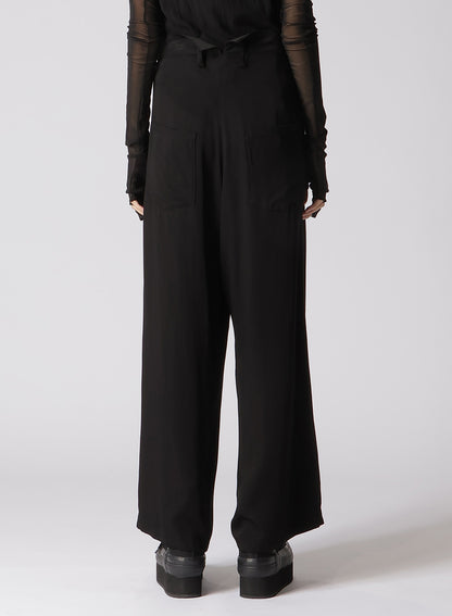 RAYON SATIN WAIST STRING PANTS
