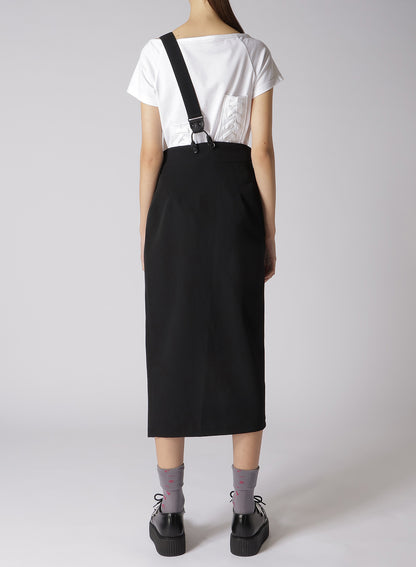 WOOL/GABARDINE TWISTED TIGHT SKIRT