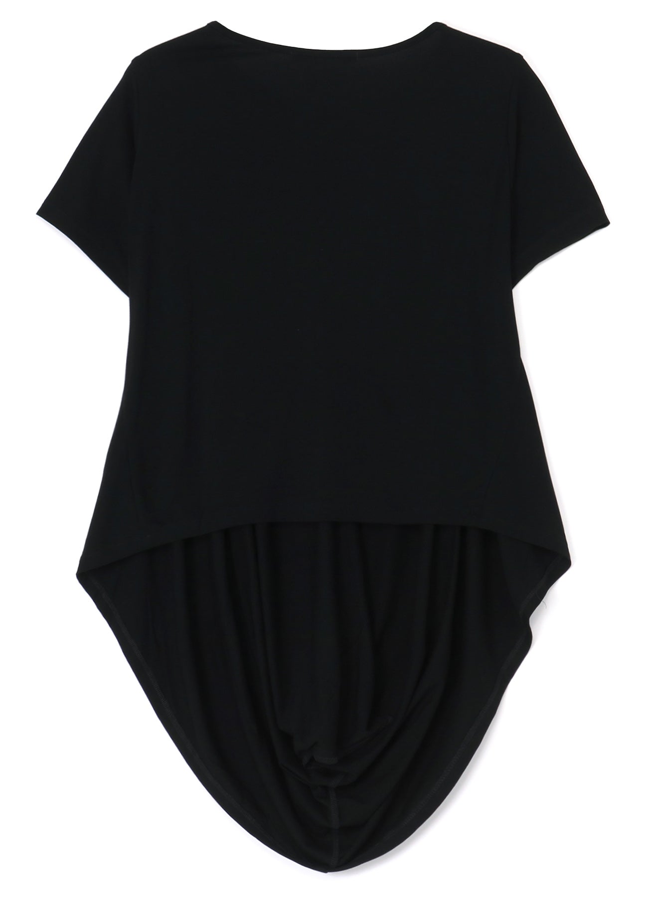 RAYON JERSEY HEM DRAPE T-SHIRT