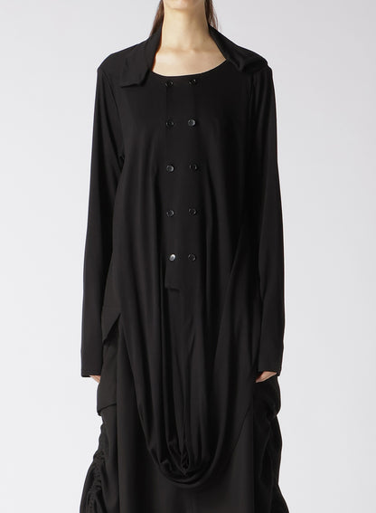 RAYON JERSEY HEM DRAPE CARDIGAN