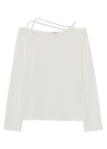 60/2 COTTON JERSEY SHOULDER STRING LONG T-SHIRT